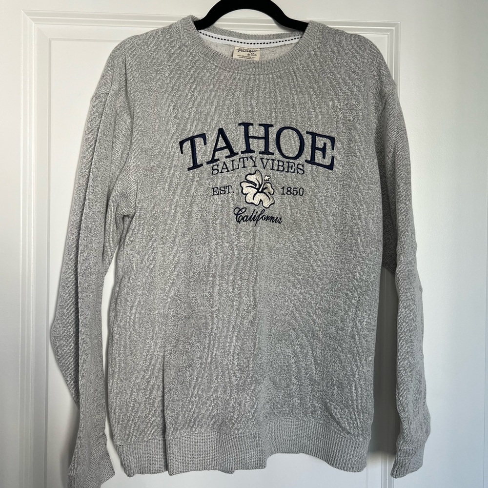 Lake Tahoe Gray Knit Sweater